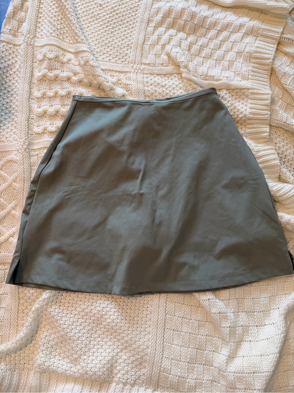 girlfriend collective A-Line Skirt in Olive Green